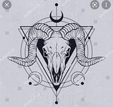 Goat Skull Tattoo Design, Goat Skull Tattoo, Tattoo Design Traditional, Skull Outline, Aries Ram Tattoo, Goat Tattoo, Tattoo Espalda, Ram Tattoo, Hand Tattoo Ideas