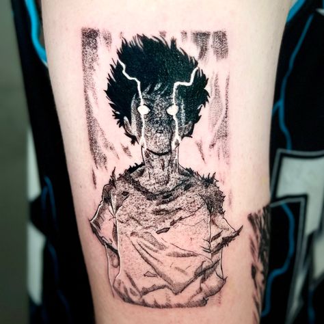 Shigeo kageyama mob psycho tattoo Mob Physco 100 Tattoo Ideas, Mob Tattoo, Anime Symbols, Silly Tattoos, Kageyama Mob, Urban Tattoos, Love Symbol Tattoos, Shigeo Kageyama, Unique Tattoos For Men