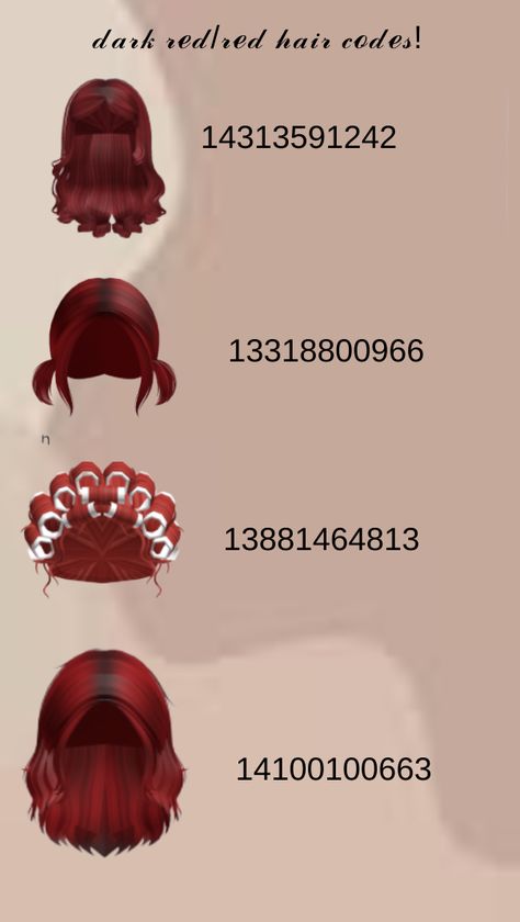 Bloxburg Red Outfit Codes, Red Hair Codes Berry Ave, Red Hair Bloxburg Codes, Roblox Hair Codes Red, Berry Avenue Codes Red Hair, Bloxburg Red Hair Codes, Red Hair Codes For Berry Ave, Roblox Red Hair Codes, Roblox Red Hair