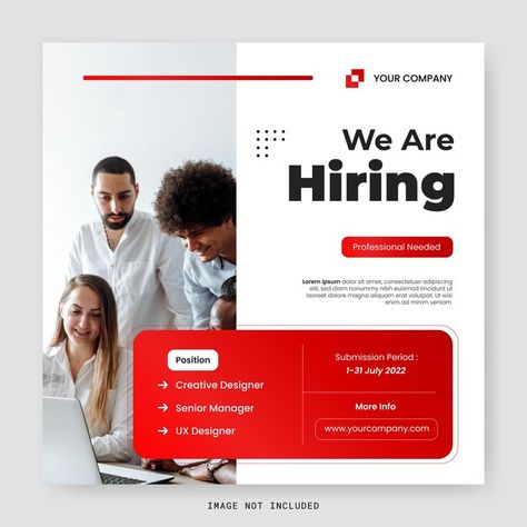 Hiring Page Web Design, Recruitment Social Media Post Design, Job Advertisement Design Social Media, Job Ads Design, Job Posting Design Social Media, Recruiting Posts Social Media, We're Hiring Design, Vacancy Flyer Design, We Are Hiring Social Media Post