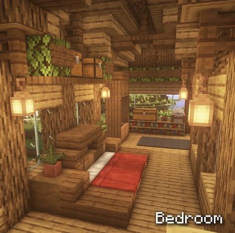 Interior Minecraft Ideas Kitchen, Bedroom Ideas For Small Rooms Minecraft, Minecraft House Indoor, Minecraft Interior Design Survival, Underground Bedroom Minecraft, Minecraft Cabin Interior Design, Minecraft Interior Survival, Minecraft Houses Inside Interior Design, Minecraft Log Cabin Interior