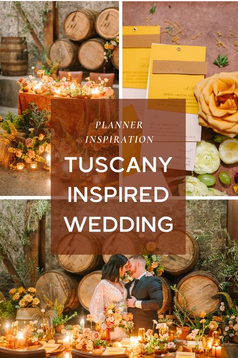 Immerse yourself in the sun-drenched landscapes of Tuscany, seamlessly blending with the vibrant spirit of Pittsburgh, featuring burnt oranges, rich browns, and soft light pinks. Transport yourself to the heart of Tuscany, all within your hometown, as we showcase the details that define this Italian-inspired affair, offering inspiration for weddings that stand out with diverse flair. A TAPESTRY OF TUSCAN ELEGANCE: INFUSING WARMTH AND CHARACTER INTO PITTSBURGH WEDDING CELEBRATIONS Tuscan Wedding Theme Rustic Italian Table Decorations, Tuscan Wedding Ideas, Tuscany Style Wedding, Tuscan Themed Wedding, Tuscan Wedding Decor, Tuscany Wedding Invitations, Tuscan Wedding Theme, Tuscany Wedding Theme, Tuscany Italy Wedding