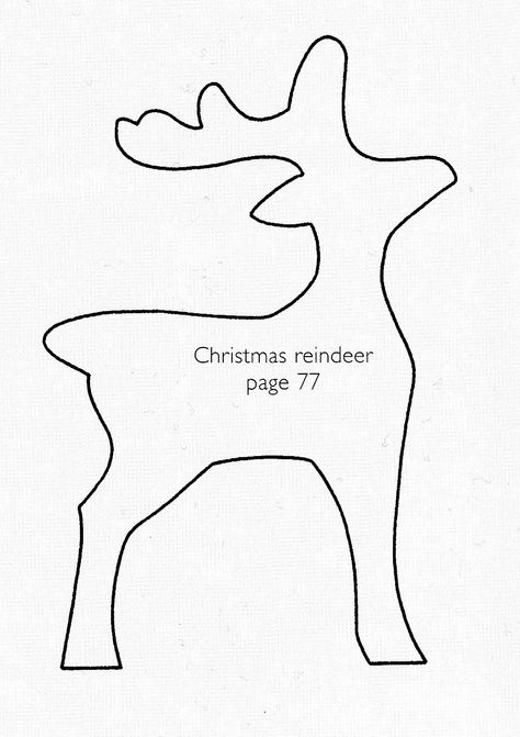 Reindeer Template Pattern, Wood Reindeer Pattern, Reindeer Template Free Printable, Reindeer Outline, Reindeer Template, Glamorous Christmas Tree, Reindeer Printable, Reindeer Diy, Wood Reindeer