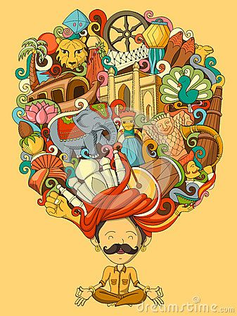 Incredible India Posters, India Poster, Rajasthani Art, Arte Doodle, Sketch Note, India Painting, Indian Illustration, Kids Animals, Man Illustration