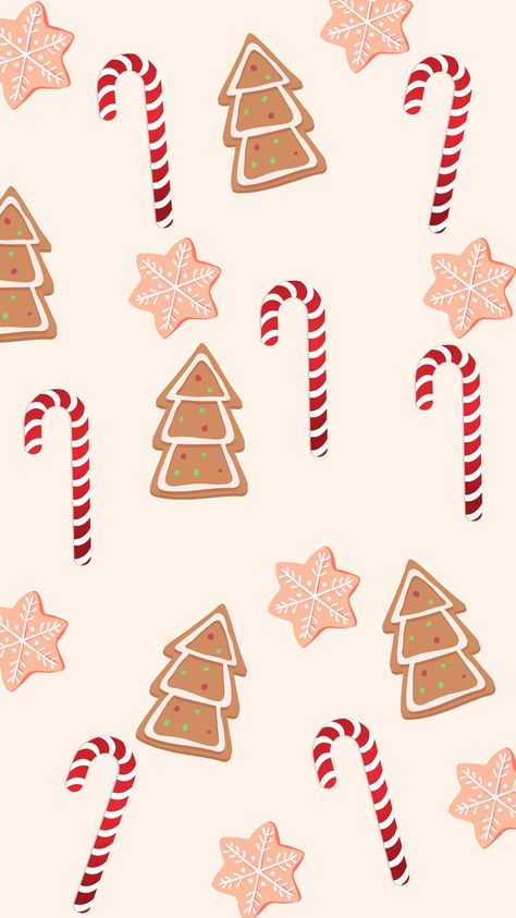 Candy, Christmas, Pink, Wallpapers, Christmas Wallpaper, Christmas Cookies, Red, White