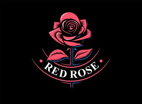 Rose Logo Design Flower, Rose Logo Ideas, Logo With Flowers, Rose Logo Design, Flower Logos, Superhero Wallpaper Iphone, Red Logo Design, Ideas Para Logos, Fancy Logo