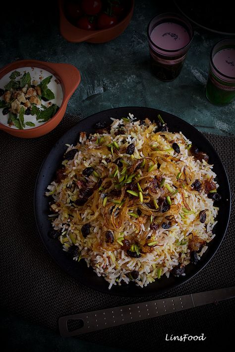 Reshteh polo, a traditional Persian recipe of rice and noodles that is customarily eaten during Nowruz, the Persian New Year. https://www.linsfood.com/reshteh-polo-persian-rice-noodles/ #persianrecipes #nowruzrecipes #linsfood #ricerecipes Reshteh Polo, Rice With Noodles, Rice And Noodles, Cultural Recipes, North African Food, Persian Rice, Persian New Year, Iranian Recipes, Persian Recipes