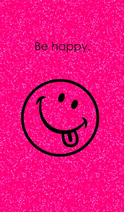 Pink Emoji Wallpaper, Be Happy Wallpaper, Art Coquillage, Smile Wallpaper, Emoji Backgrounds, Happy Wallpaper, Phone Wallpaper Pink, Funny Iphone Wallpaper, Pretty Phone Wallpaper