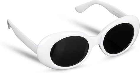 Kurt Cobain Outfit, Kurt Cobain Style, Festival Sunglasses, Oval Glasses, Uv400 Sunglasses, White Sunglasses, Sports Eyewear, Shades For Women, Stylish Glasses