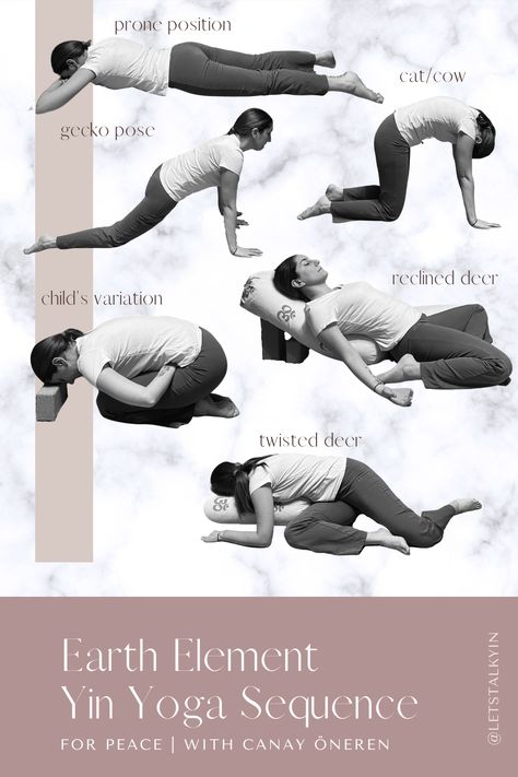 Earth Element Yin Yoga, Yin Yoga Earth Element, Yin Yoga Elements, Yin Sequence Yoga, Yin Sequence, Restorative Yin Yoga, Yin Poses, Restorative Yoga Sequence, Dear Teacher