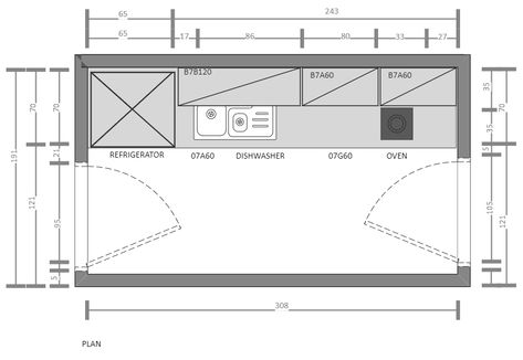 Single Wall Kitchen Floor Plan | EdrawMax Free Editbale Printable Narrow Kitchen Floor Plans, Single Kitchen Platform, Simple Kitchen Floor Plan, Kitchen Single Wall Layout, Small Single Wall Kitchen Ideas, Small Single Wall Kitchen, Single Wall Kitchen Layout Small Spaces, Single Wall Kitchen Ideas, Straight Kitchen Design