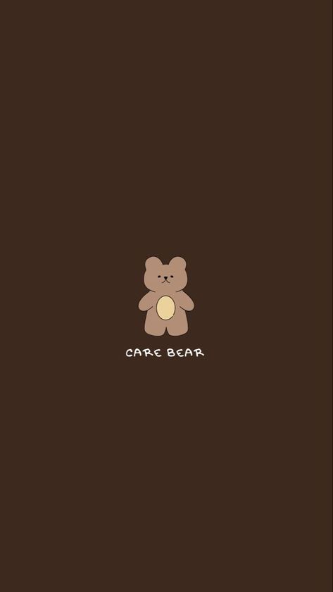 Coffee Brown Aesthetic Wallpaper, Aesthetic Brown Bear Wallpaper, Brown Aesthetic Teddy Bear, Lock Screen Wallpaper Aesthetic Brown, Brown Wallpaper For Iphone, Brown Teddy Bear Wallpaper, Brown Aesthetic Cartoon, Brown Aesthetic Bear, Brown Aesthetic Kawaii