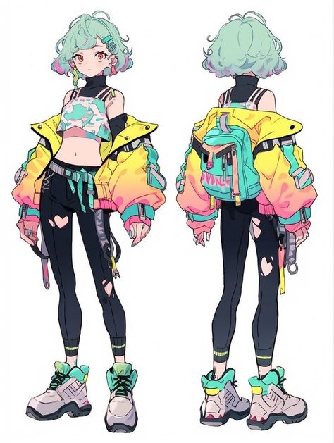 Full Body Character Design, Body Character Design, Full Body Character, Cyberpunk Character Design, Cyberpunk Outfit, 100k Followers, Cyberpunk Aesthetic, Cyberpunk Character, 캐릭터 드로잉