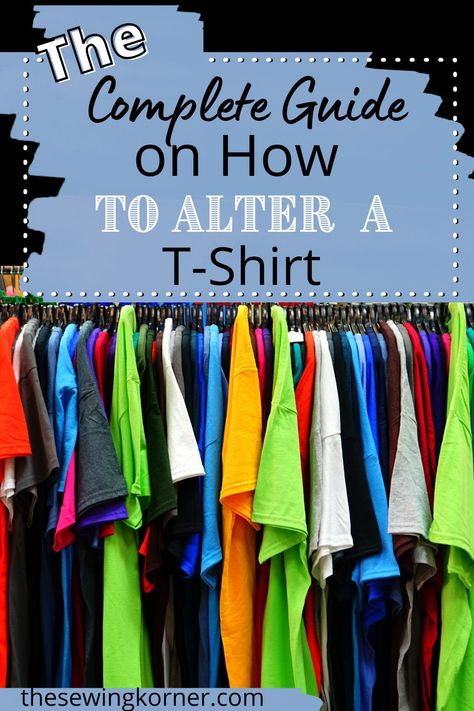 If necessary you can learn how to alter a T-shirt in a few easy steps. You could also take your old shirt and cut it into a new style, such as off-the-shoulder, cold shoulder, or asymmetrical hemline. How To Alter Tshirts Tutorials, How To Take In A T Shirt, How To Make A Shirt Longer, Enlarge Tshirt Diy, Tee Shirt Alterations Diy, Update Tshirt Shirt Refashion, How To Alter Tee Shirts, How To Redesign A Tee Shirt, How To Enlarge A Tee Shirt