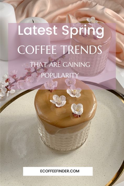 As the days get longer and the weather gets warmer, it's time to switch up your coffee game and embrace the latest spring coffee trends that are gaining popularity. From refreshing iced coffees to floral-infused lattes, there are plenty of new flavors and styles to explore. #coffee #coffeetrends Spring Coffee Recipes, Trending Coffee Drinks, Spring Latte Flavors, Spring Drinks Coffee, Coffee Flavor Ideas, Spring Coffee Drinks, Coffee Trends, Summer Coffee Drinks, Superfood Coffee