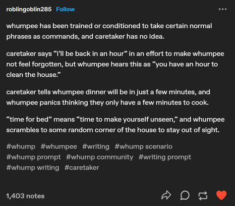 Whumper Prompts Dialogue, Whump Writing Prompts, How To Write Traumatized Characters, Whumpee X Whumper Prompts, Smüt Prompts Twitter, Wumpee Prompts, Whump Stories, Whump Drawing, Whumper Prompts