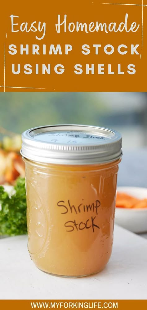 Shrimp Stock Recipe, Air Fryer Carrots, Shrimp Stock, Shrimp Bisque, How To Make Shrimp, Bisque Soup, Seafood Stock, Seafood Bake, Stock Recipes