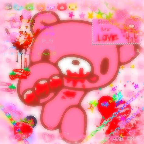 Cute Photos App Icon, Gloomy The Bear, Pink Core Aesthetic, Pink + Core + Aesthetic, Scene Core Wallpaper, Cutecore Gore, Cutecore Icons, Anime Wall Prints !!, Adventure Time Girls