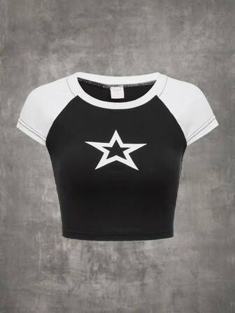 Women's Tops | Shirts, Blouses, Camis & Tank Tops | ROMWE USA Shein Tops Shirts, 2000 Style, Parker Outfit, Hard Suitcase, Strapless Denim Dress, 2000 Fashion, Girls Crop Tops, Shein Outfits, Emo Outfits