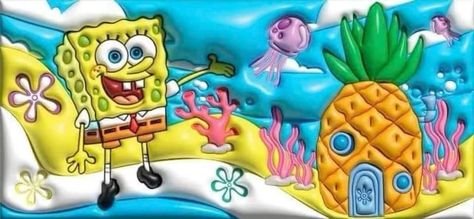 Spongebob Tumbler Wrap, 3d Wallpaper Iphone Dark, 3d Sublimation Designs, 3d Spongebob, Spongebob House, Spongebob Birthday Party, Sublimacion Ideas, 3d Wallpaper Iphone, Jelly Wallpaper