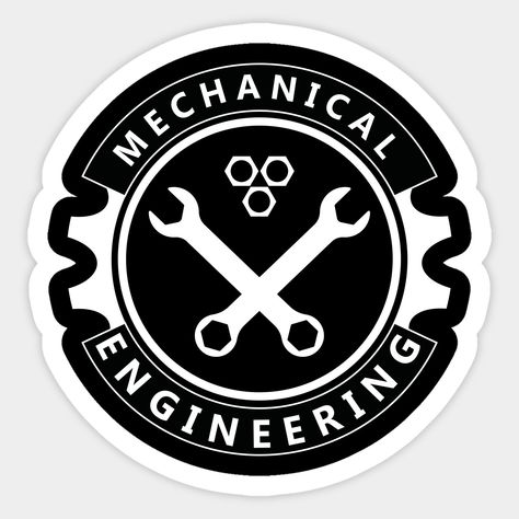 Mechanical Engineering Design Art, Mechanical Engineering Stickers, Logo Design Engineering, Mechanical Engineering Graduation Cap, Computer Engineering Logo, Mechanical Engineering Logo Design, Mechanical Engineering Aesthetic, Funny Logo Design, Mechanical Logo