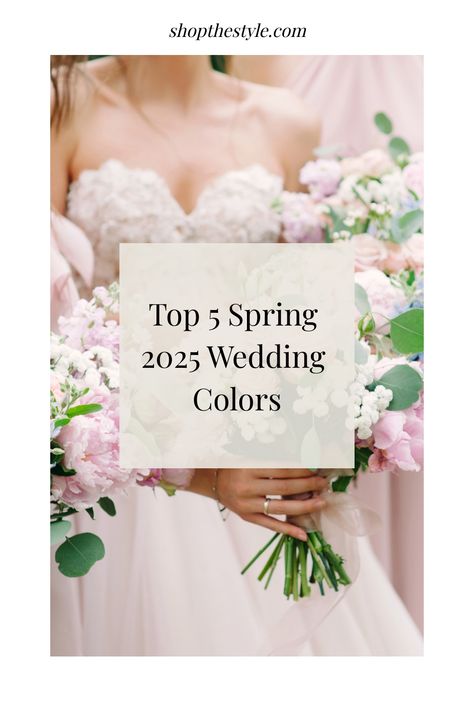 Discover the top 5 color trends for 2025 spring weddings from Sunset Coral to Midnight Blue to create a vibrant and elegant celebration. June Colors For Wedding, 2025 Spring Wedding Colors, Trends For 2025, April Wedding Color Schemes, July Wedding Themes, Spring Wedding Party Colors, Elegant Spring Wedding Color Schemes, Wedding 2025 Ideas, Spring 2025 Wedding