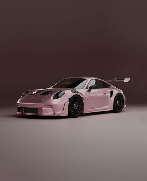 Pink Porshe 911gtr, Pink Porsche Aesthetic, Porsche Pink, Pink Porsche, Carros Porsche, Nissan Gtr Skyline, Porsche Gt3, Car Goals, Pink Posters