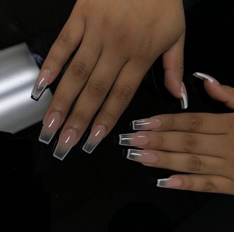 Follow EverythingBomb💕👑🙌🏾 For The Dopest Fashions, Nails, Hairstyles, Food and More! Clear Acrylic Nails, Builder Gel Nails, Girls Fun, Transparent Nails, Polygel Nails, Cute Acrylic Nail Designs, Builder Gel, Clear Nails, Acrylic Nails Coffin