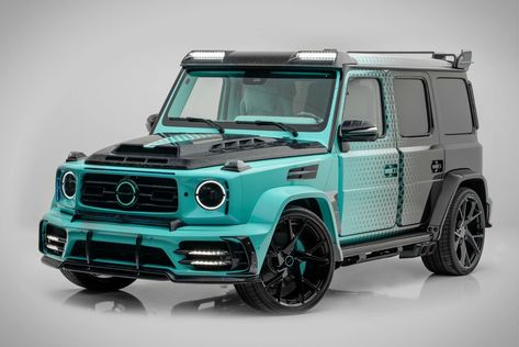 Based on the Mercedes G-Class, the boasting high specs of the newest builds from Mansory turning heads with the Mansory Algorithmic Fade Mercedes AMG G63. Thi... (RIDES) مرسيدس بنز, G63 Amg, Benz G Class, Car Sounds, Amg Petronas, Benz G, New Mercedes, Cars Luxury, G Class