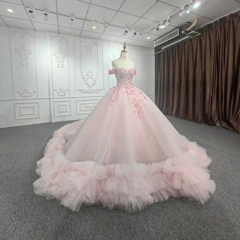 Pink Debut Dress, Pink Ball Gowns, Debut Dress, Special Occasion Gowns, Quinceanera Dresses Pink, White Homecoming Dresses, Blue Homecoming Dresses, Gown Style, Evening Dresses For Weddings