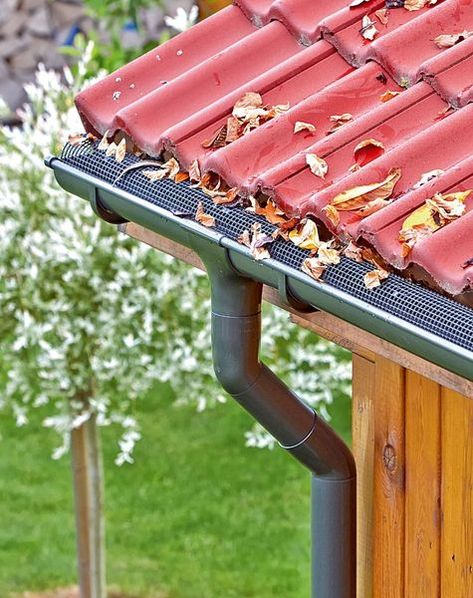 Image Diy Gutters, Backyard Drainage, Home Engineering, House Roof Design, Patio Furniture Ideas, Rain Gutters, Front House Landscaping, Terrace Design, House Roof