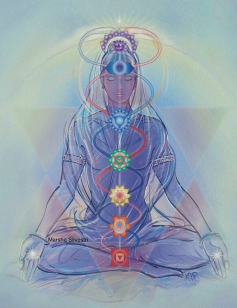 7 Chakras Meditation, Art Psychology, Spiritual Paintings, Chakra Art, Social Art, Meditation Art, Body Anatomy, Chakra Meditation, The Veil