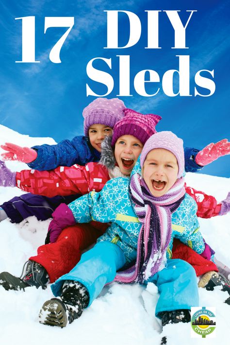 If you're in the south, or another place where snow is a rarity, you may find yourself in a conundrum the next few days. Lots of snow, no sled. There's a long tradition in the south of makeshift sleds. How are 17 DIY sled ideas. Diy Sled, Baby Sled, Sleds For Kids, Snow Sleds, Snow Sled, Snow Fun, Things To Do With Kids, Christmas Break, Build A Snowman