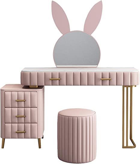 Storage For Makeup, Dressing Table Modern, Modern Dressing Table, Girls Dressing Table, Dresser Modern, Kids Study Table, Table Vanity, Dresser Table, Dressing Table Design