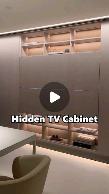 Alead Home Kitchen Cabinets & Closets on Instagram: "Do you like this hideen TV cabinet? #cabinet#cabinets#customkitchencabinets#livingroom #cabinetdesign#interiordesign#furnituredesign #furniture#furnituremaker#diy#art#love#aleadhome #highendcustom #highendprojects" Hidden Tv Doors, Tv Cabinet With Wardrobe, Hidden Tv Living Room, Hidden Tv Ideas, Tv Joinery, Hidden Tv Cabinet, Cabinet Cabinet, Tv Options, Fitted Cabinets