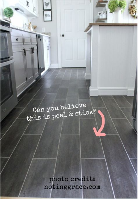 Ideas for Covering Up Tile Floors Without Removing It — The Decor Formula Grey Kitchen Cabinets Tile Floor, Peel And Stick Floor Over Tile Bathroom, Cover Linoleum Flooring, Paint Linoleum Floor Diy Kitchen, Peel And Stick Vinyl Flooring Over Ceramic Tile, Bathroom Remodel Peel And Stick Tile, Painting Peel And Stick Floor Tiles, Best Peel And Stick Floor Tile Kitchen, Peel Stick Tile Floor