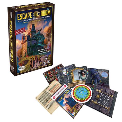 Escape the Room - Mystery at the Stargazers Manor Escape Room Advent Calendar, Room Escape Games, Mystery Board Games, Escape The Room, Best Family Board Games, Escape Room Game, Logic Games, Mystery Games, Family Board Games