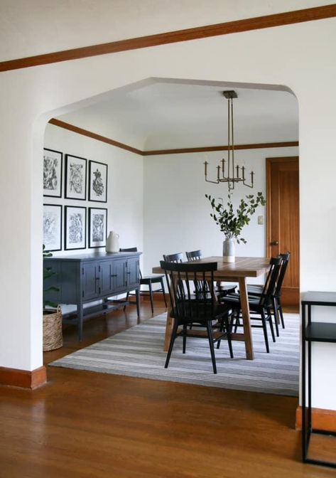 Modern Craftsman Dining Room, Modern Traditional Dining Room Decor, Traditional Dining Room Decor, Modern Traditional Dining, Modern Traditional Dining Room, Dining Designs, Dining Room Decor Traditional, Craftsman Dining Room, Modern Traditional Style