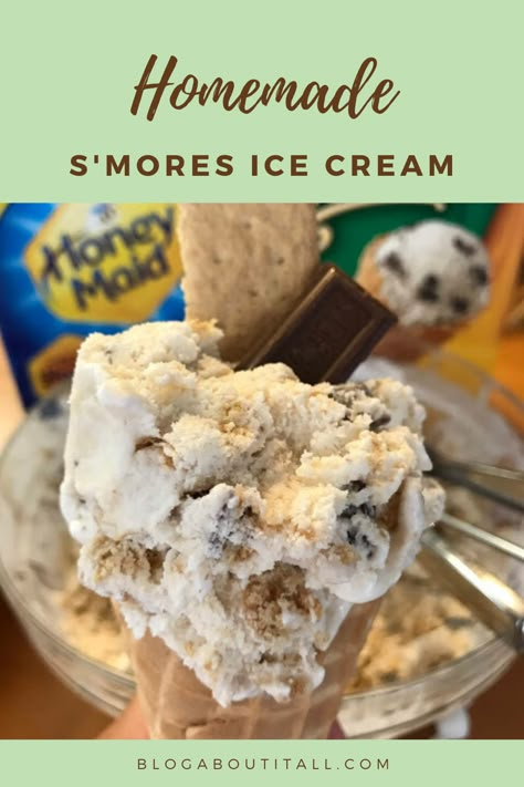 Homemade Smores Ice Cream, Slow Churned Homemade Ice Cream, Fun Ice Cream Recipes, S’mores Ice Cream, Summer Ice Cream Recipes, Homemade Ice Cream Recipes For Ice Cream Maker, Fun Ice Cream Flavors, Churned Ice Cream Recipes Homemade, Ice Cream Flavor Ideas