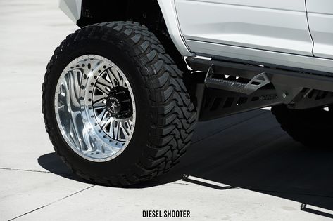 Custom Sleek and White Ram on American Force Wheels — CARiD.com Gallery American Force Wheels, Dodge Cummins, Cummins, Car Wheel, Dodge, Monster Trucks, Ram, Take A, Force