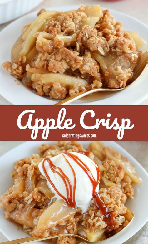 Apple Crisp With Quick Oats Recipe, Fruit Crisp Topping, Pagan Food, Apple Crisp Without Oats, Old Fashioned Apple Crisp, Homemade Applesauce Recipes, Celebrating Sweets, Best Apple Crisp Recipe, Crisp Recipes