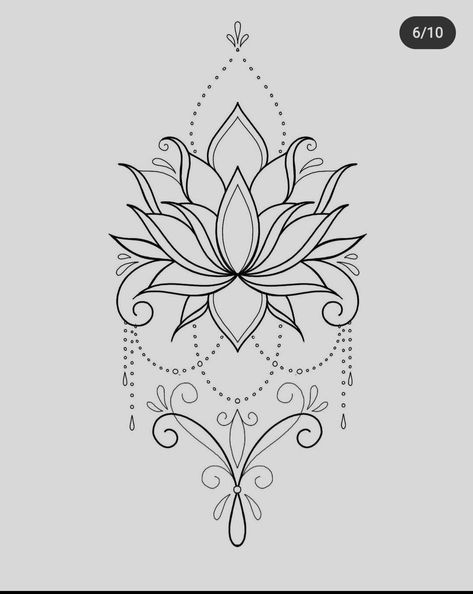 Peacock Lotus Tattoo, Thigh Lotus Tattoo, Mandala Art Lotus Flowers, Ornamental Lotus Flower Tattoo, Lotus Flower Chandelier Tattoo, Thigh Mandala Tattoo Design, Lotus Tatoos Mandala, Lotus Chandelier Tattoo, Boho Lotus Tattoo