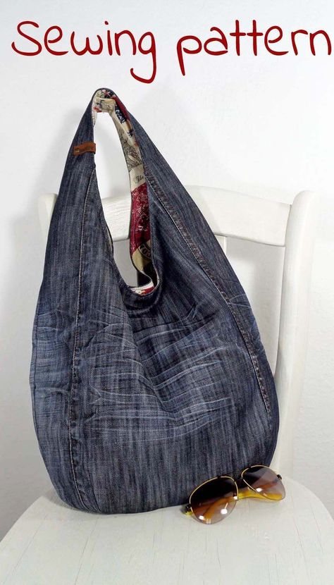 Sewing patterns and tutorials. Photo instructions. PDF sewing patterns. DIY denim bags Denim Hobo Bag Pattern, Hobo Bag Pattern Free Sewing Tutorials, Hobo Bag Patterns To Sew, Sew Hobo Bag, Boho Bag Pattern Free, Diy Hobo Bag, Sashiko Bags, Hobo Bag Sewing Pattern, Hobo Bag Tutorials