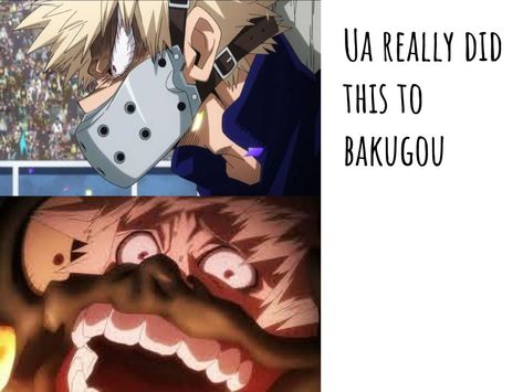 poor bakugou Bakugou Hearing Aids, Mitsuki Bakugou, Mha Memes, Diy Bracelets With String, Bakugo Katsuki, Gang Gang, Anime Funny Moments, Katsuki Bakugo, Anime Canvas Art