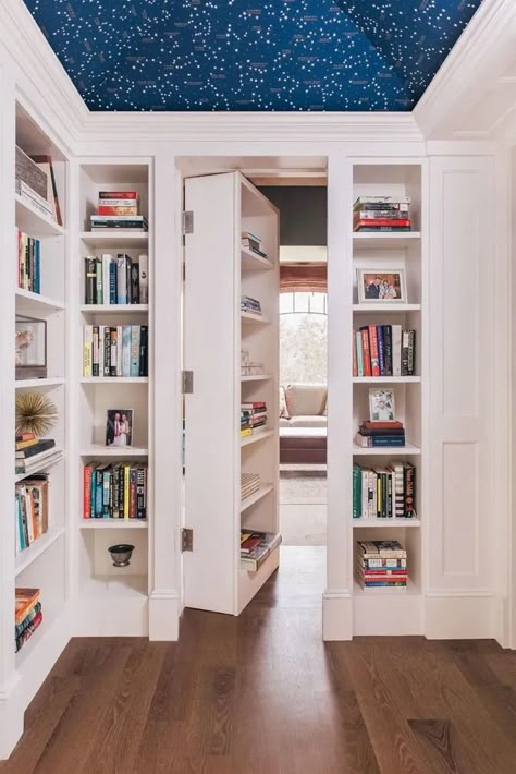 8 hidden door ideas for clever, disguised passages | Livingetc Gömda Rum, Bookshelf Door, Secret Doors, Hidden Doors, Hidden Spaces, Hidden Rooms, Secret Door, Hidden Door, Secret Rooms