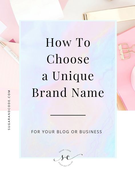 How to make sure you choose a unique brand name for your blog or business (even if you have no ideas) >> Bussines Nails Ideas, How To Name Your Online Store, Bussines Ideas Names, Brand Naming Ideas, Instagram Business Name Ideas, Perfume Store Name Ideas, Nail Bussines Name Ideas, Esthetician Business Names Ideas, Esthetician Brand Name Ideas