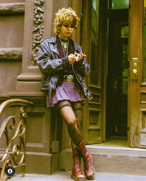 Summer Cryptidcore Outfits, 80s Punk Fashion, Look Grunge, Punk Outfits, Estilo Punk, Mode Inspo, Cool People, Goth Punk, Mode Vintage