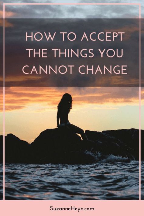 Click through for an inspiring article about how to accept the things you cannot change.