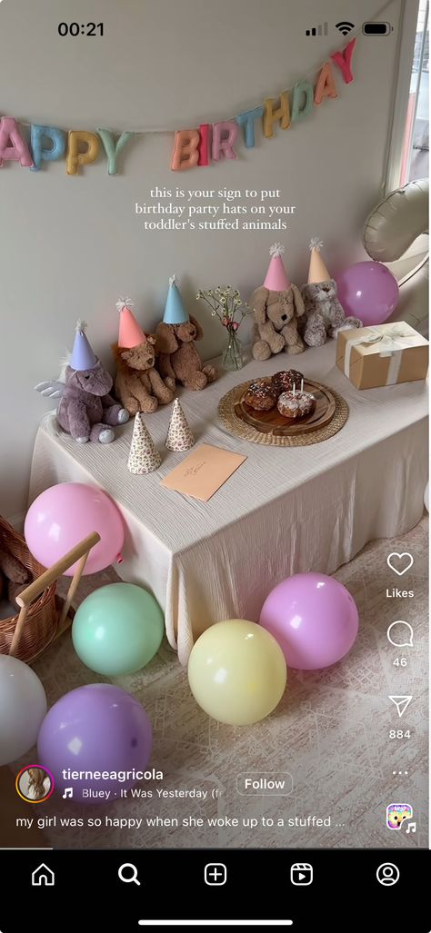 Minimalist 2nd Birthday Party, 2nd Birthday Traditions, 2nd Birthday At Home, Small At Home Birthday Party Ideas, Simple Third Birthday Party, Indoor First Birthday Party Ideas, Small 2nd Birthday Party Ideas, Have Your Cake And Eat It Two, First Birthday No Theme