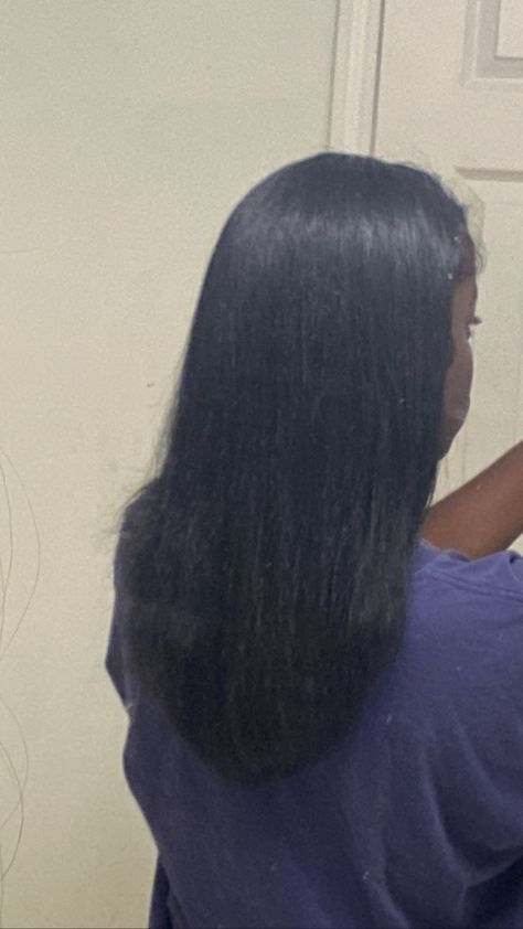 Black Women Healthy Hair, Straighten Hair Black Women, Flat Ironed 4c Hair, Healthy Type 4 Hair, Healthy Hair Black Women, Straight 4c Hair, Flat Ironed Hair Black Hairstyles, Heatless Hairstyles For Long Hair, Hair Growth Black Women